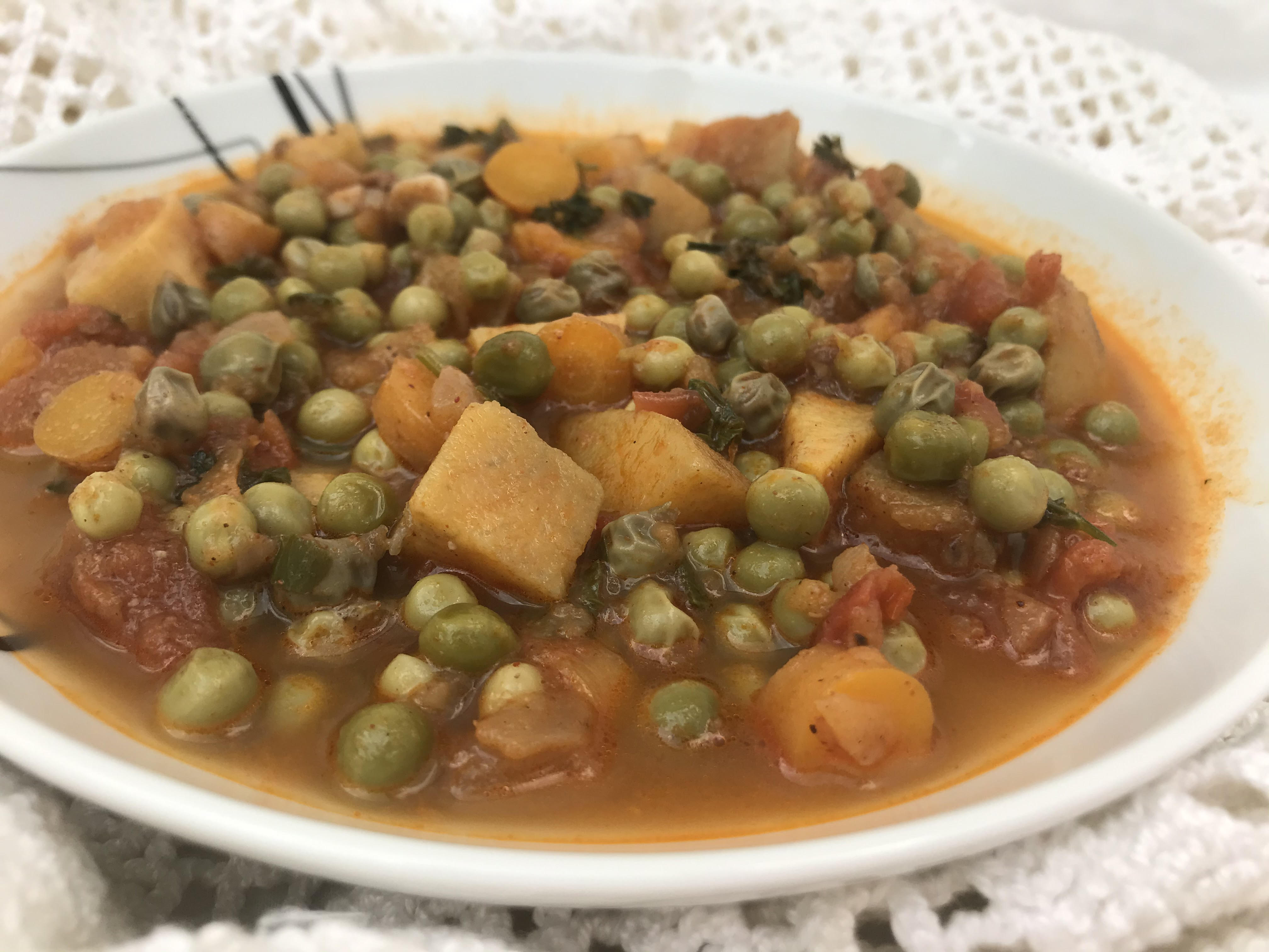 Jardineira de legumes