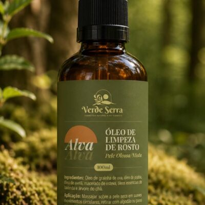Alva - óleo de limpeza de rosto para pele oleosa e mista - Verde Serra