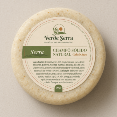 Champô sólido cabelo seco - Verde Serra