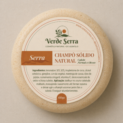 Champô sólido cabelo seco - Verde Serra